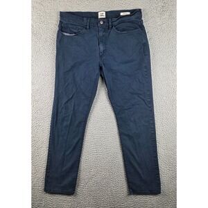 Flint and‎ Tinder Pant Men 32x30 (32x28) Blue 5 Pocket Chino HB Slim Fit 365